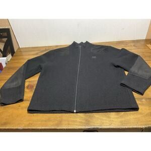 Helly Hansen Mens Size XL Black Full Zip Wool Jacket